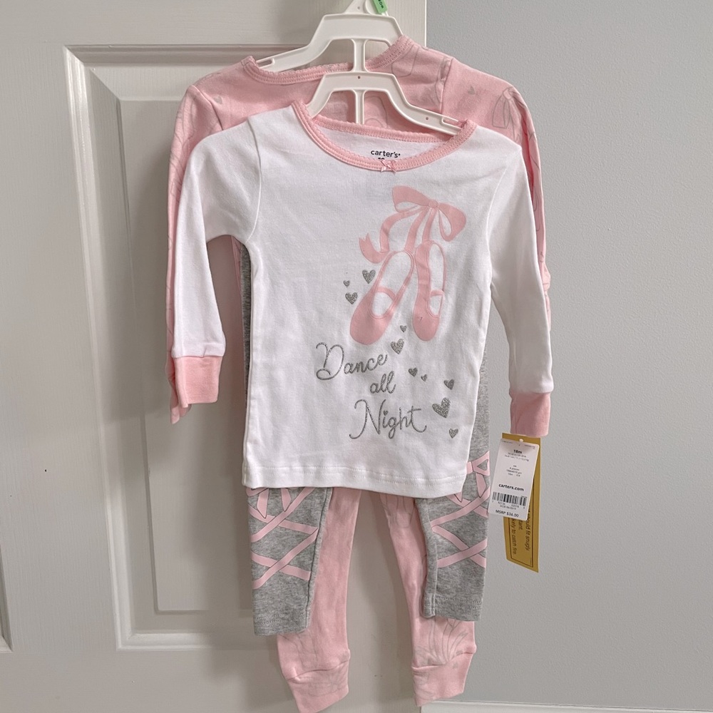 NWT Carter’s 4-Piece 18mos. Ballet Pajama Set